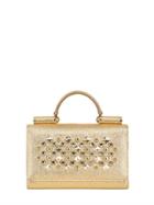 Dolce & Gabbana Studded Laminated Leather Phone Clutch