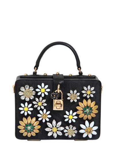 Dolce & Gabbana Crystal Flowers Brocade Dolce Bag