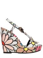 Roger Vivier 110mm Wedge Chips Cotton Canvas Wedges