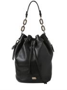 Karl Lagerfeld K Grained Leather Bucket Bag