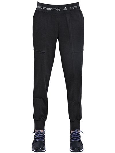Adidas By Stella Mccartney Essentials Cotton Fleece Sweatpants