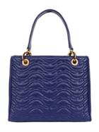 Patricia Al'kary Susan Quilted Pearlized Leather Bag