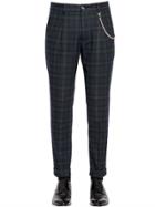 Manuel Ritz 17 M Wool Blend Black Watch Trousers
