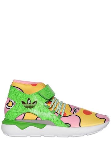 Adidas By Jeremy Scott Js Tubular Floral Mid Top Sneakers
