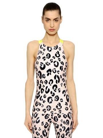 Stellasport Stellasport Leopard Print Lycra Tank Top