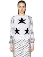 Max Mara Sleeveless Star Intarsia Knit Sweater