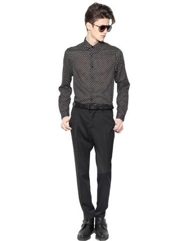 April 77 - Polka Dot Light Cotton Canvas Shirt