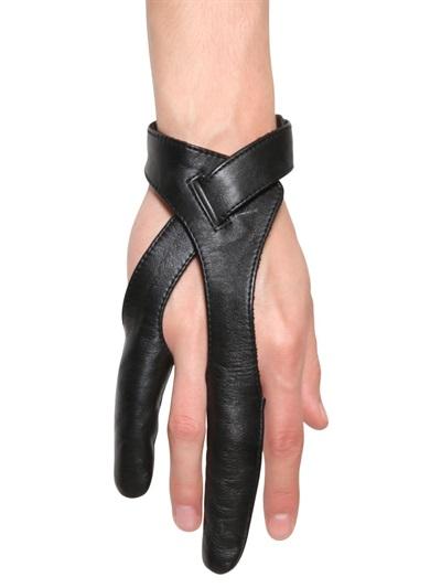 Ktz Leather Two Finger Gloves