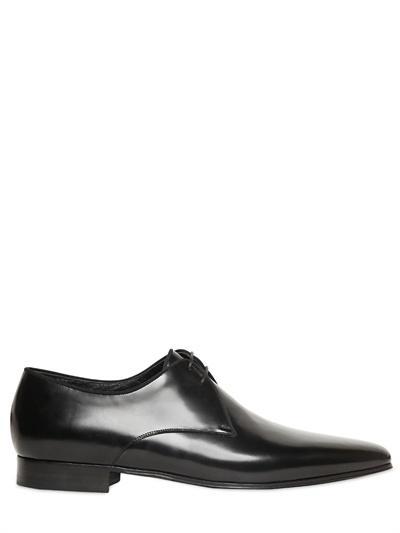 Saint Laurent - Brushed Leather Derby Shoes
