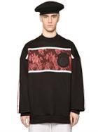 Astrid Andersen Oversized Lace & Neoprene Sweatshirt