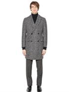 Mp Massimo Piombo Faded Prince Of Wales Alpaca Blend Coat