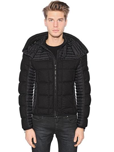 Belstaff Hanworth Flannel & Nylon Down Jacket
