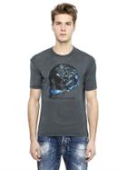 Dsquared2 Skull Printed Wool Jersey T-shirt