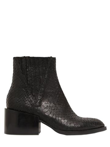 Giampaolo Viozzi 60mm Snake Embossed Leather Boots