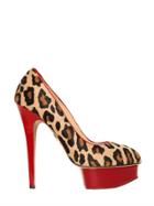 Charlotte Olympia 150mm Ponyskin & Patent Leather Pumps