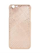 La Mela Luxury Handmade In Italy Lizard Effect Rose Gold Iphone 6 Case