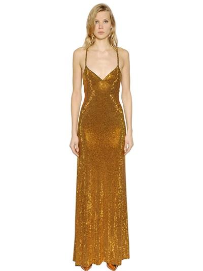 Faith Connexion Embellished Techno Jersey Dress