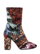 Strategia 80mm Patchwork Brocade Ankle Boots