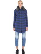 Cycle Bonded Boiled Wool & Lapin Fur Jacket