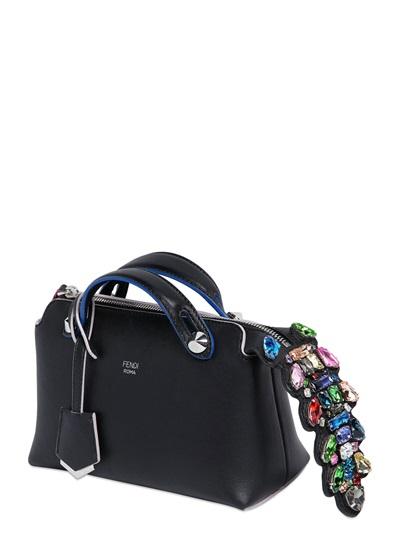 Fendi Mini By The Way Embellished Leather Bag
