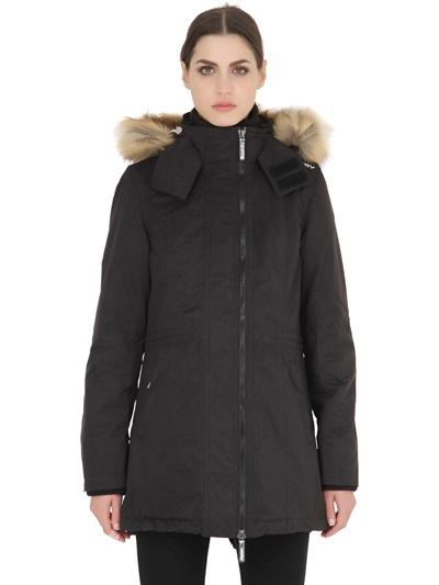 Superdry Nylon Detachable Eco Fur Parka Jacket