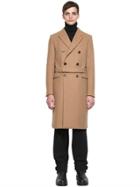 Jil Sander Double Breasted Tailored Camel Hair Coat