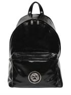 Versus Lion Head Patent Leather Backpack