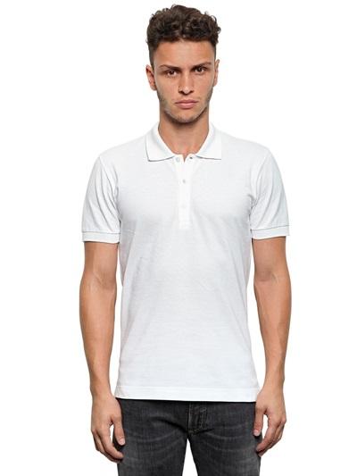 Dolce & Gabbana Logo Cotton Piqu Polo Shirt
