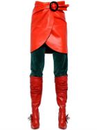 J.w.anderson Nappa Leather Wrap Skirt