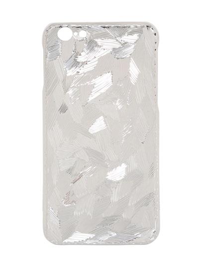 La Mela Luxury Handmade In Italy Frozen Effect White Gold Iphone 6 Case