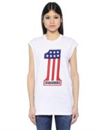 Dsquared2 Printed & Destroyed Cotton T-shirt