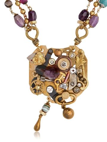 One Off Fancy Gears Necklace