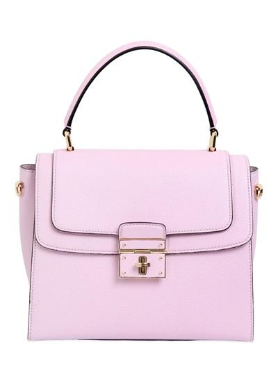 Dolce & Gabbana Greta Grained Leather Top Handle Bag