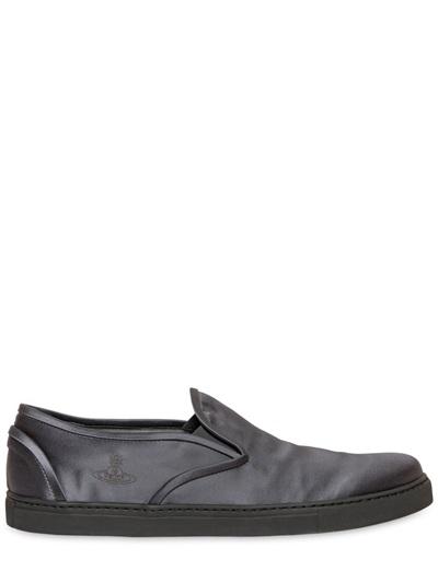 Vivienne Westwood Techno Satin Slip On Sneakers