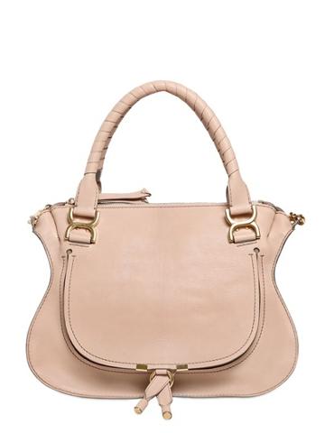 Chloe' - Marcie Grained Leather Top Handle Bag