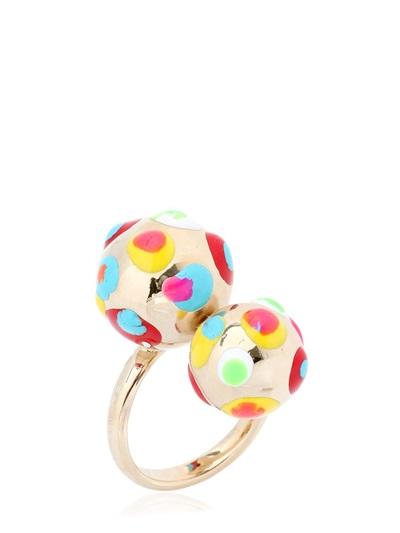 Elena Meyer Richard Pop Art Gold & Enamel Ring