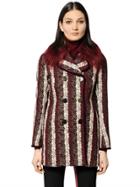 Tommy Hilfiger Collection Techno & Wool Blend Jacquard Coat