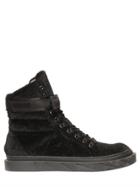 D By D Faux Fur High Top Sneakers