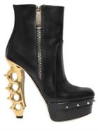 Dsquared2 150mm Metallic Knuckle Heel Ankle Boots