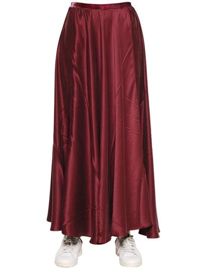 Mes Demoiselles Hortensia Washed Silk Satin Skirt