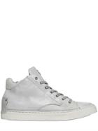 Crime Leather & Waxed Canvas High Top Sneakers