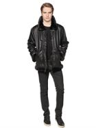 Alpha Industries Faux Leather Aviator Jacket