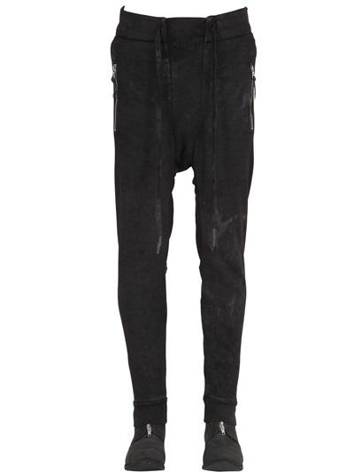 11 By Boris Bidjan Saberi Dirty Effect Cotton Jogging Pants