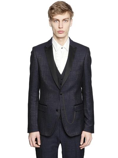 Lords & Fools Wool Silk Boucle Evening Jacket