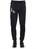 Dolce & Gabbana Owl Embroidered Cotton Jogging Pants