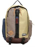 Supe Design Checked Techno Canvas Day Backpack