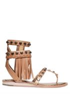 Ivy Kirzhner 10mm Fringed & Studded Leather Sandals