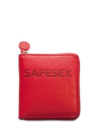 Anywhere Leather Wallet With Condom Pocket