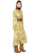 Marni Printed Silk Chappe Dress