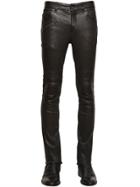 John Varvatos Stretch Nappa Leather Biker Pants